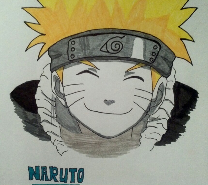 How to draw Naruto Uzumaki