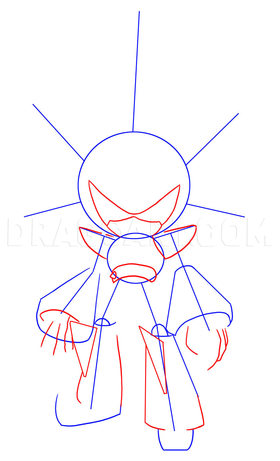 Drawing Neo Metal Sonic 