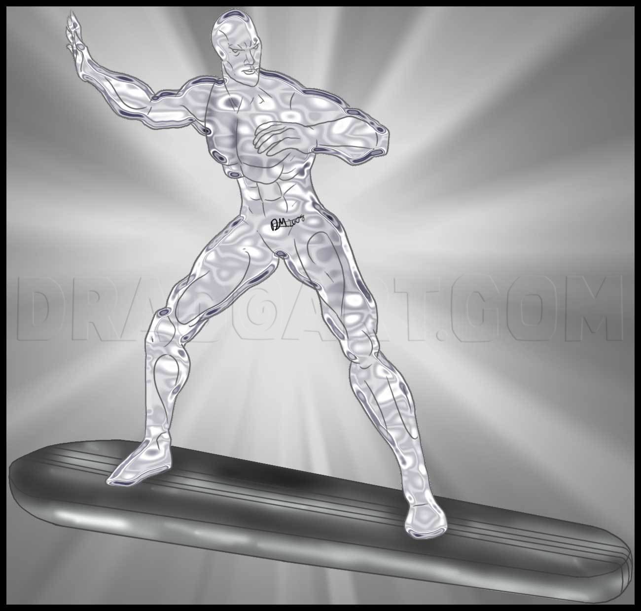 How To Draw The Silver Surfer