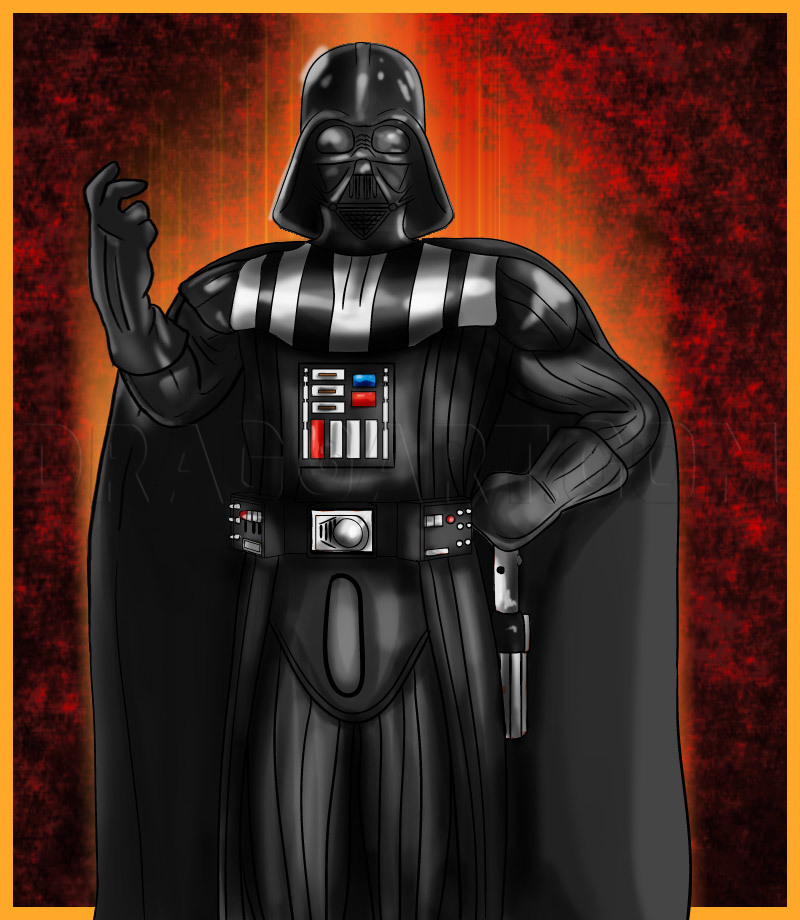 star wars drawing darth vader