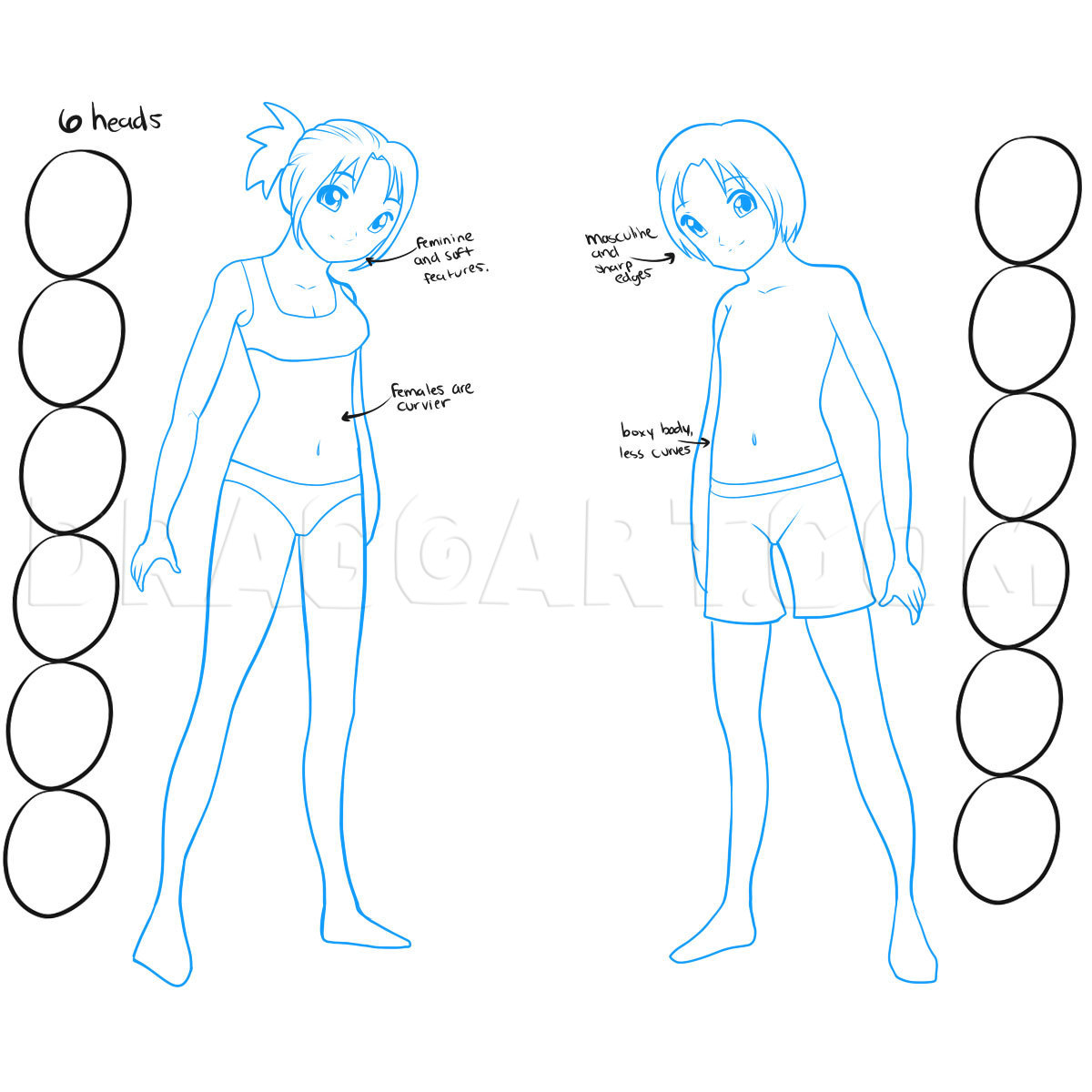 how to draw japanese anime characters