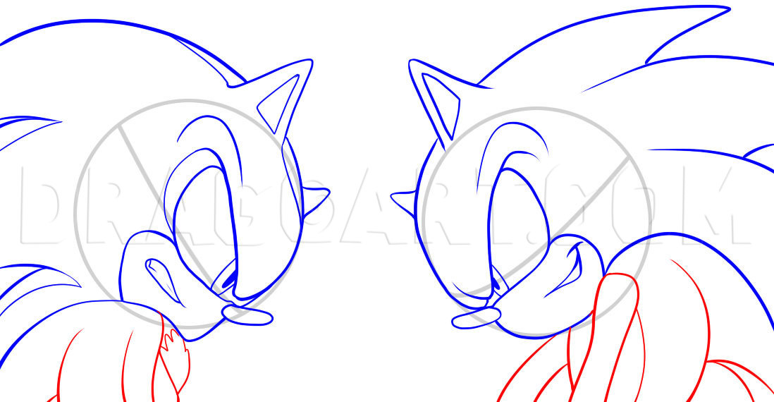 HOW TO DRAW SONIC SUPER SHADOW STEP BY STEP ⚡ 