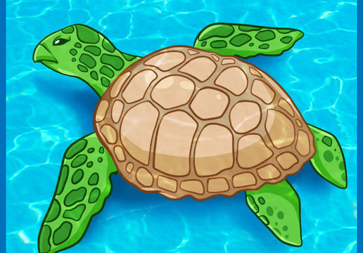 how to draw sea animals easy