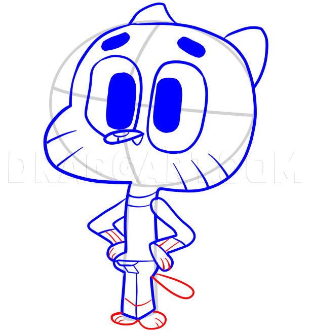 How to Draw - Darwin, The Amazing World of Gumball