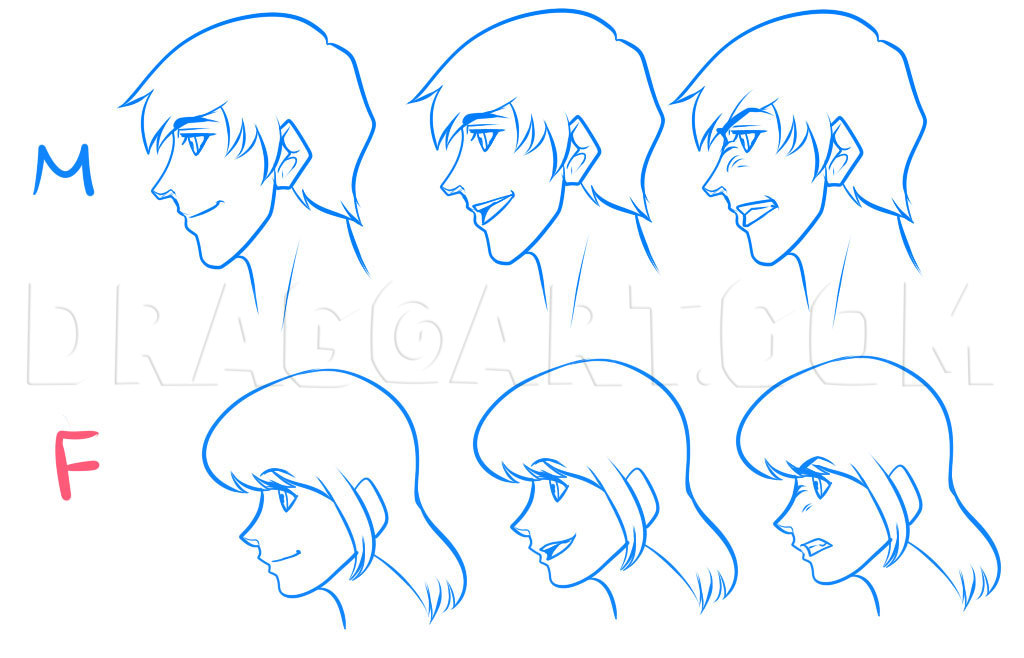 Featured image of post Male Side Profile Drawing Anime For a puzzled look draw the eyebrow slightly raised and the eye somewhat wider and looking upwards iris raised