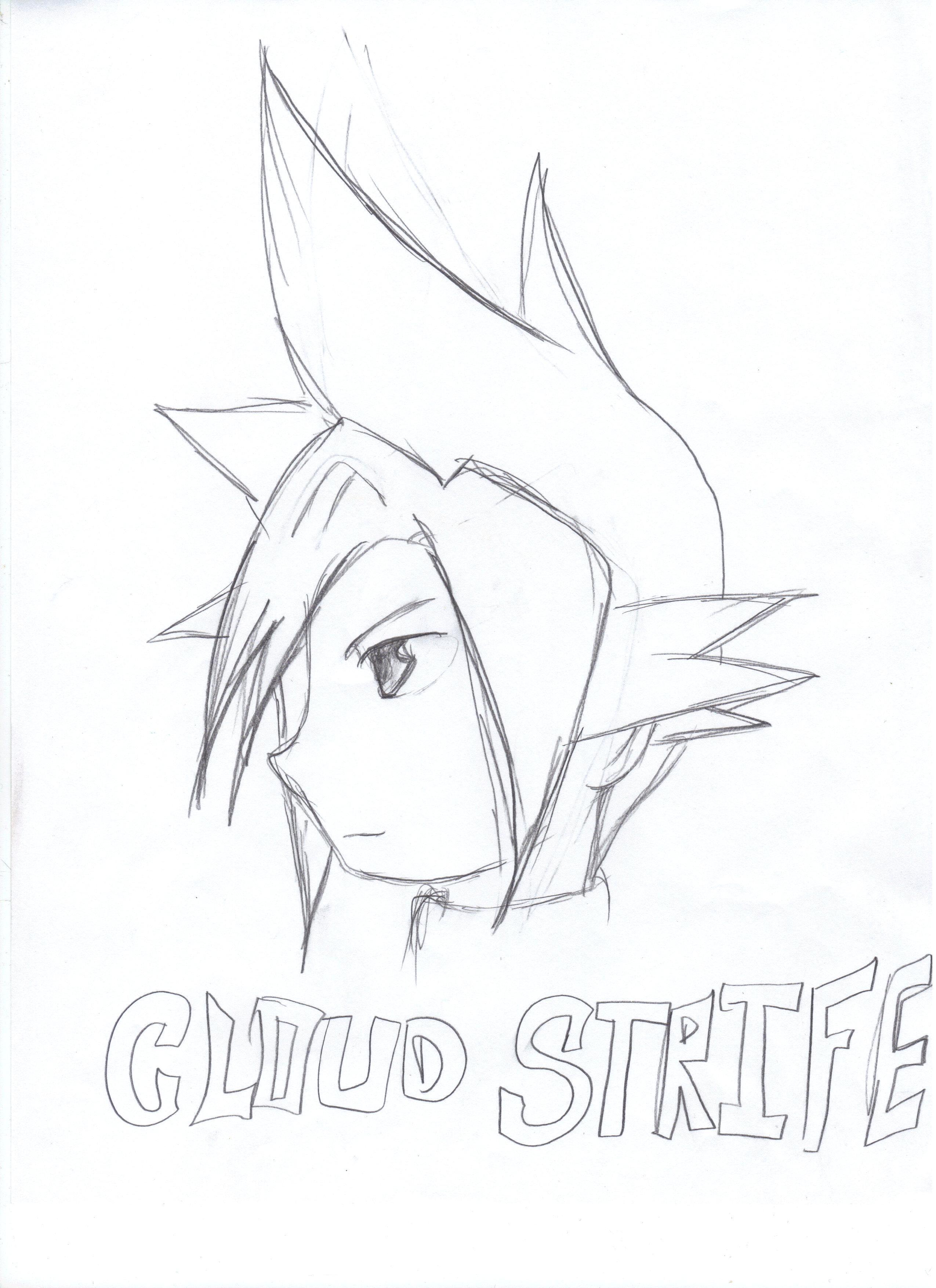 cloud strife tattoo bit cloud strife tattoo bit