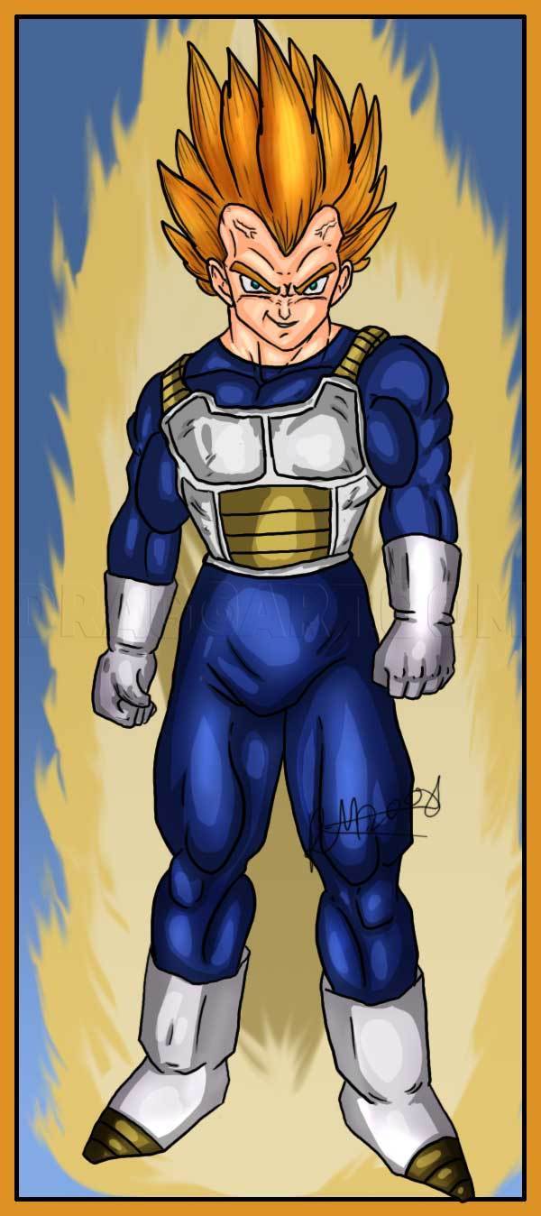 Vegeta super saiyan drawing