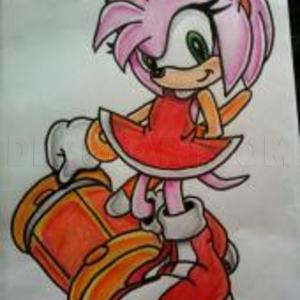 Sonic Exe And Amy Rose Drawing by ShadowFoxy - DragoArt