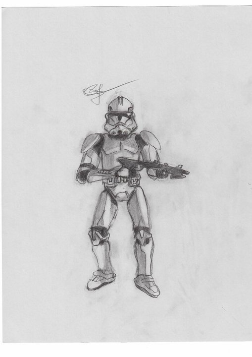 how to draw a imperial stormtrooper
