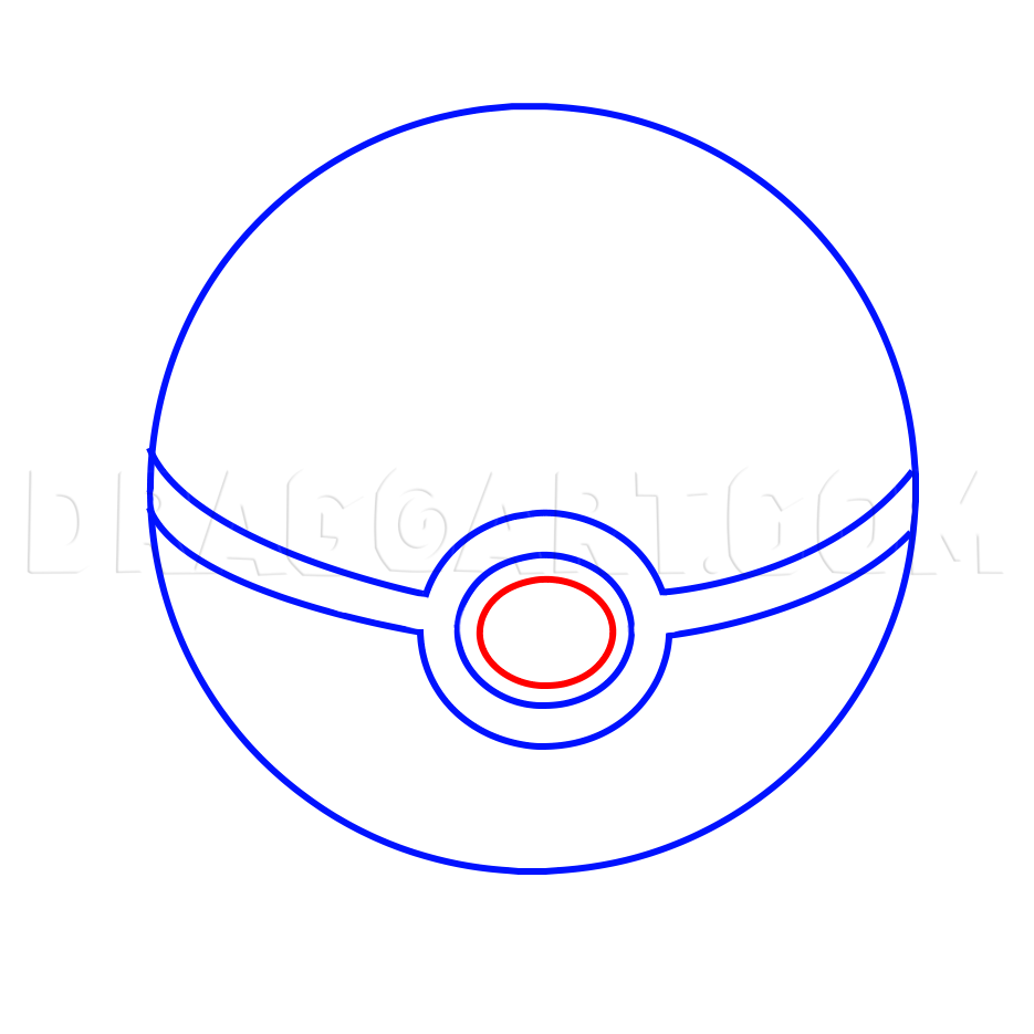 How To Draw A Pokeball Step By Step Drawing Guide By Zoralink Dragoart