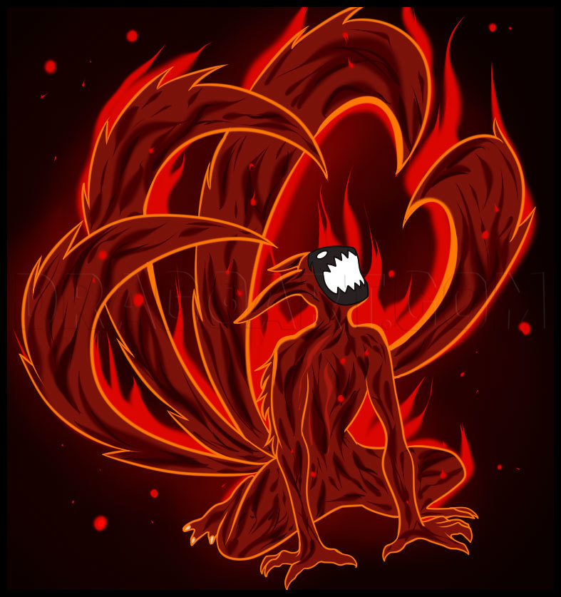 Download Naruto Nine Tails Drawing - Sinobhishur