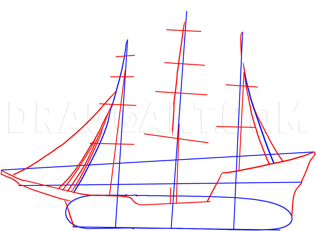 How To Draw A Pirate Ship Step By Step Drawing Guide By Dawn Dragoart Com