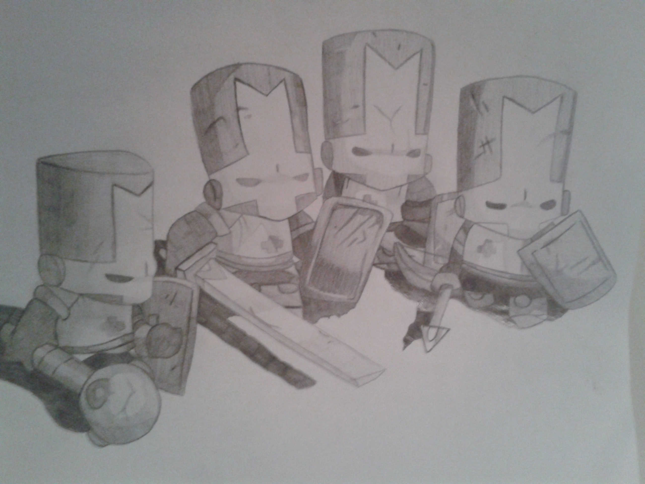 Castle Crashers (coloured) Drawing by Dan1480 - DragoArt