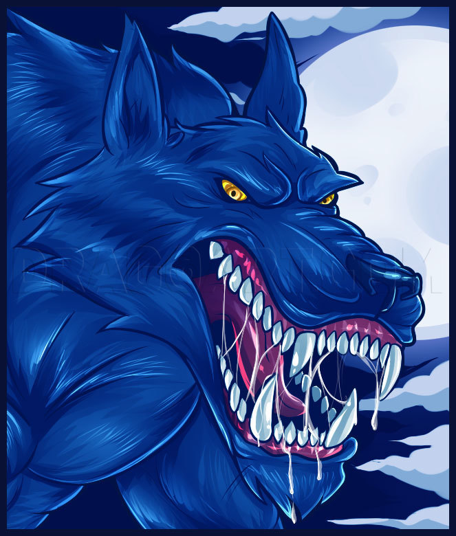 How To Draw Werewolves, Step by Step, Drawing Guide, by Dawn DragoArt