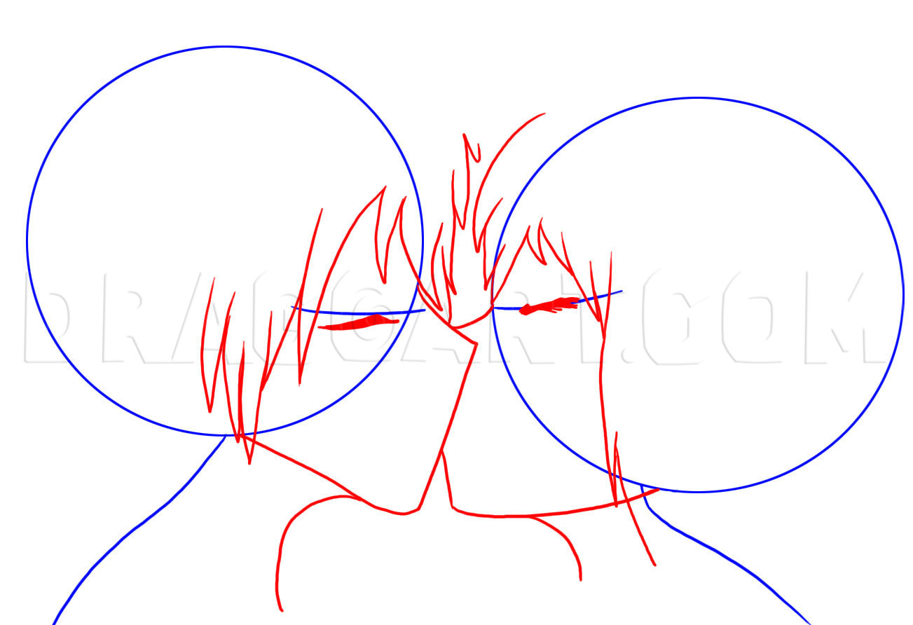 How to draw an anime couple kissing (Step by step tutorial) 