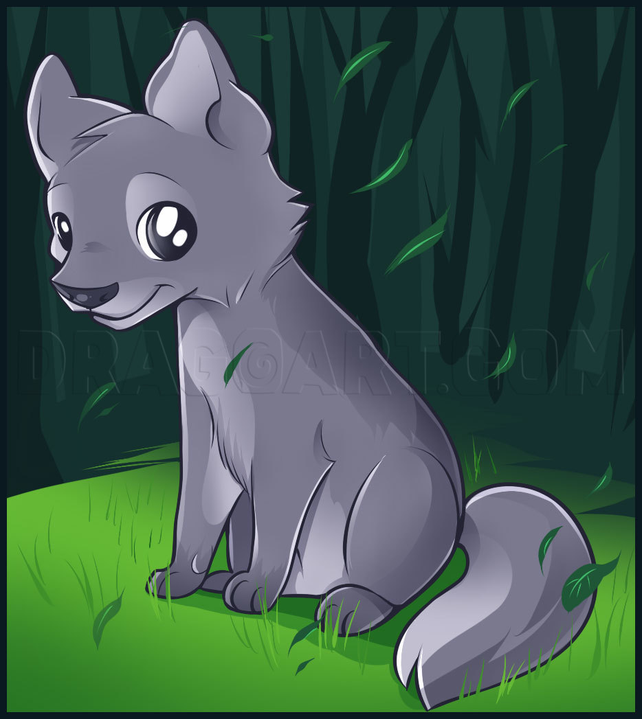 How To Draw An Anime Wolf Pup
