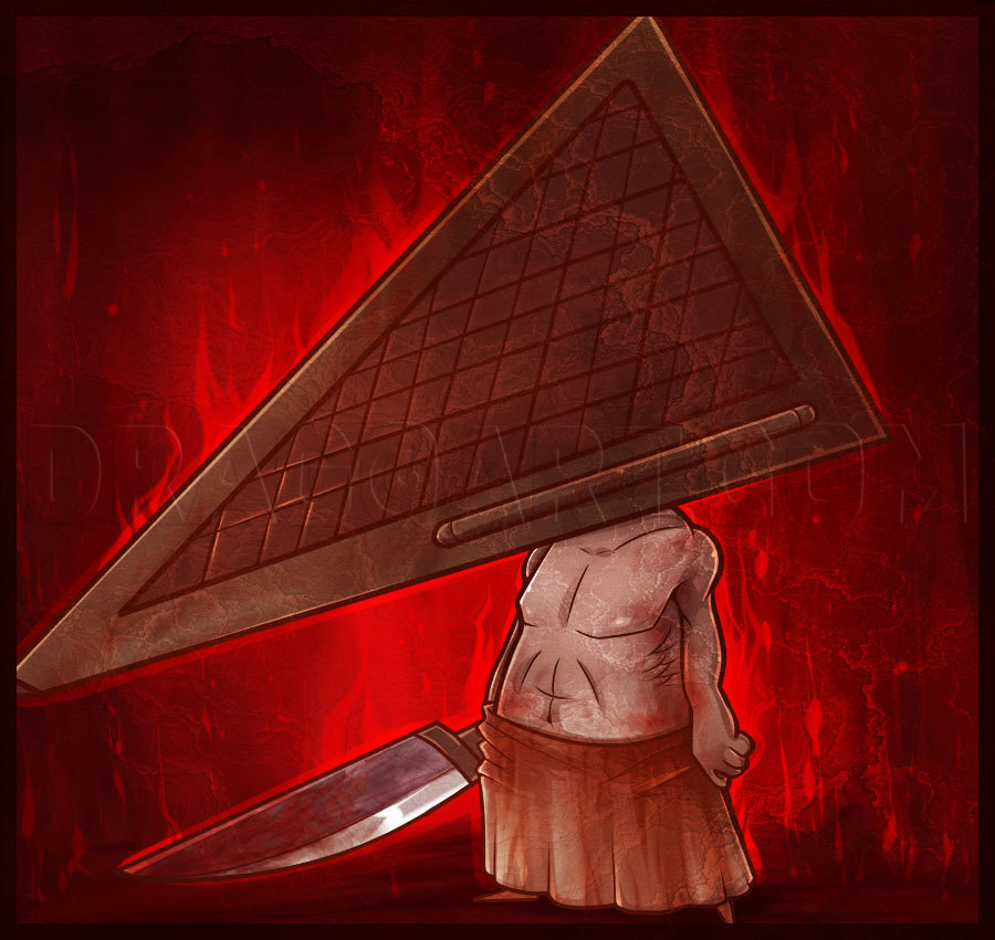 pyramid head drawing tutorial