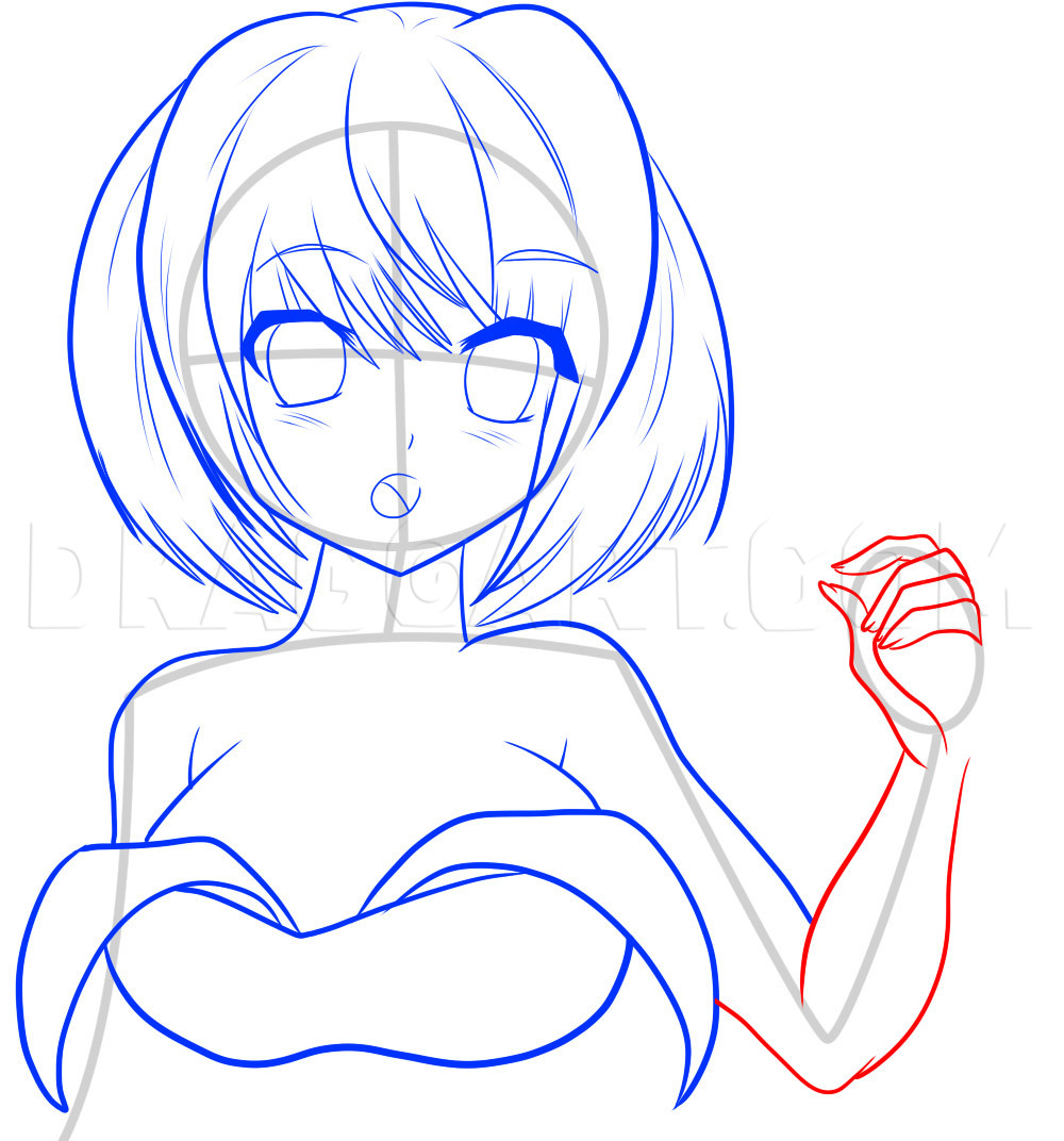 how to draw anime girl arms