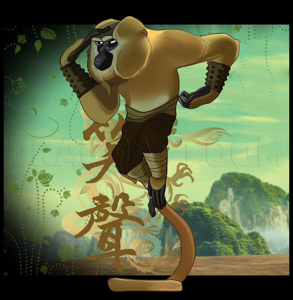 kung fu panda master monkey