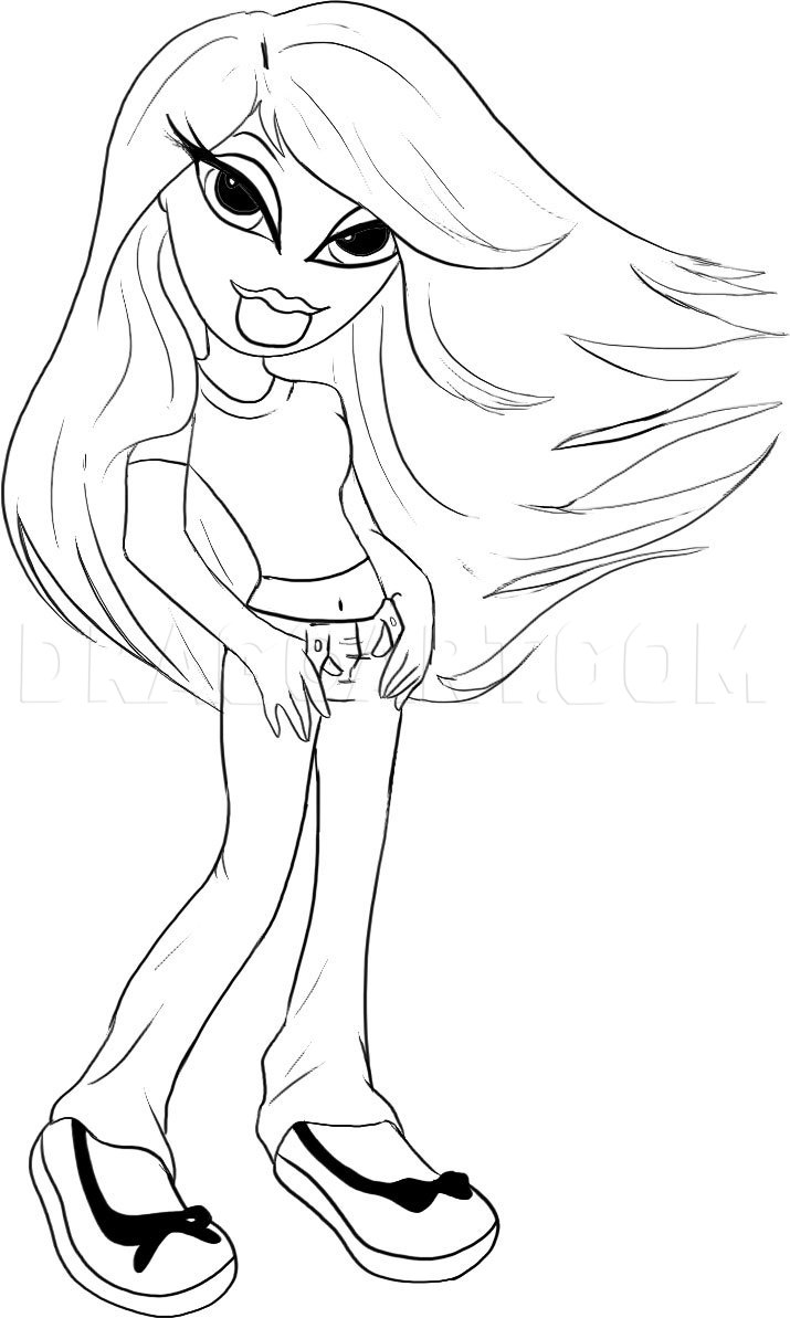 Easy Sketch Easy Bratz Doll Drawing - pic-fart