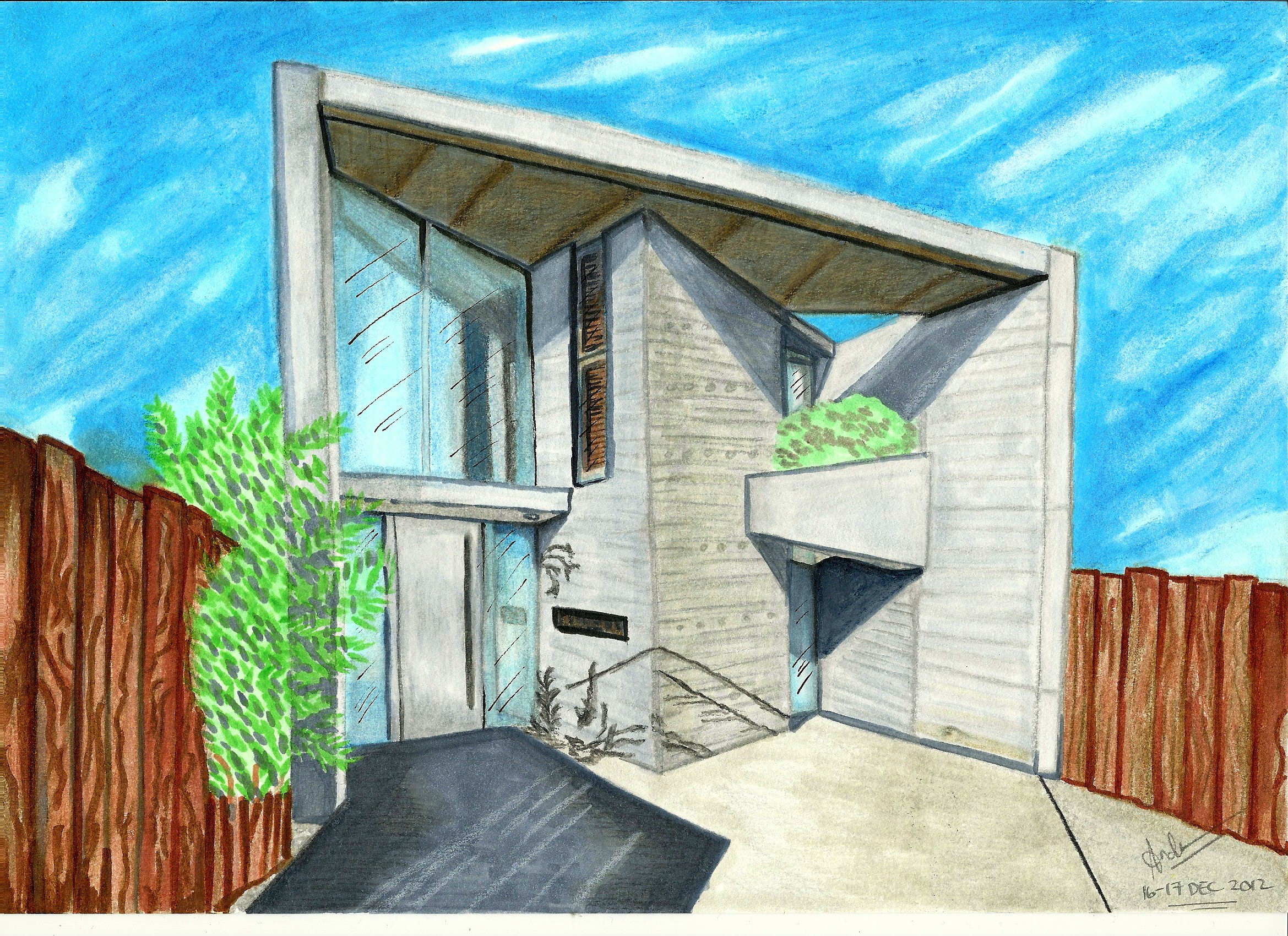 house design sketch