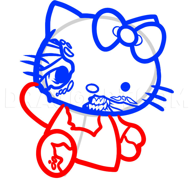 Hello Kitty Face Coloring Page