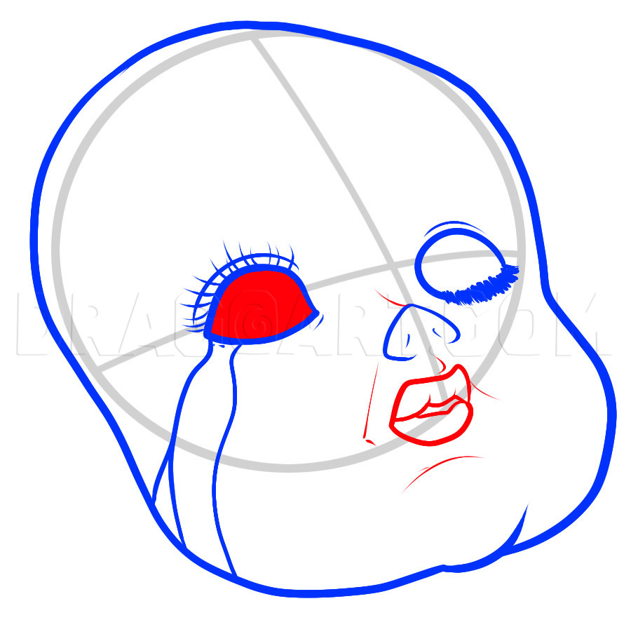 How To Draw A Doll Face Step By Step - Dollar Poster