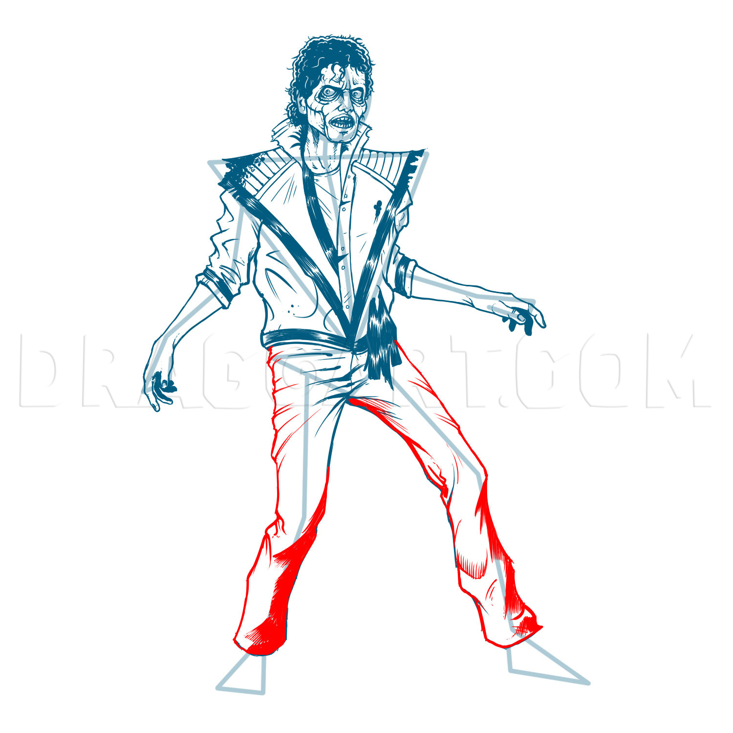 How To Draw Michael Jackson Thriller Thriller Michael Jackson Drawing 