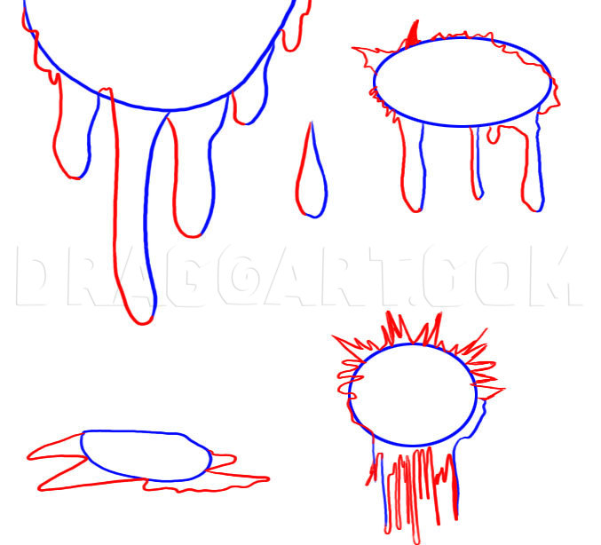 how to draw realistic blood dripping antoniouxyibza