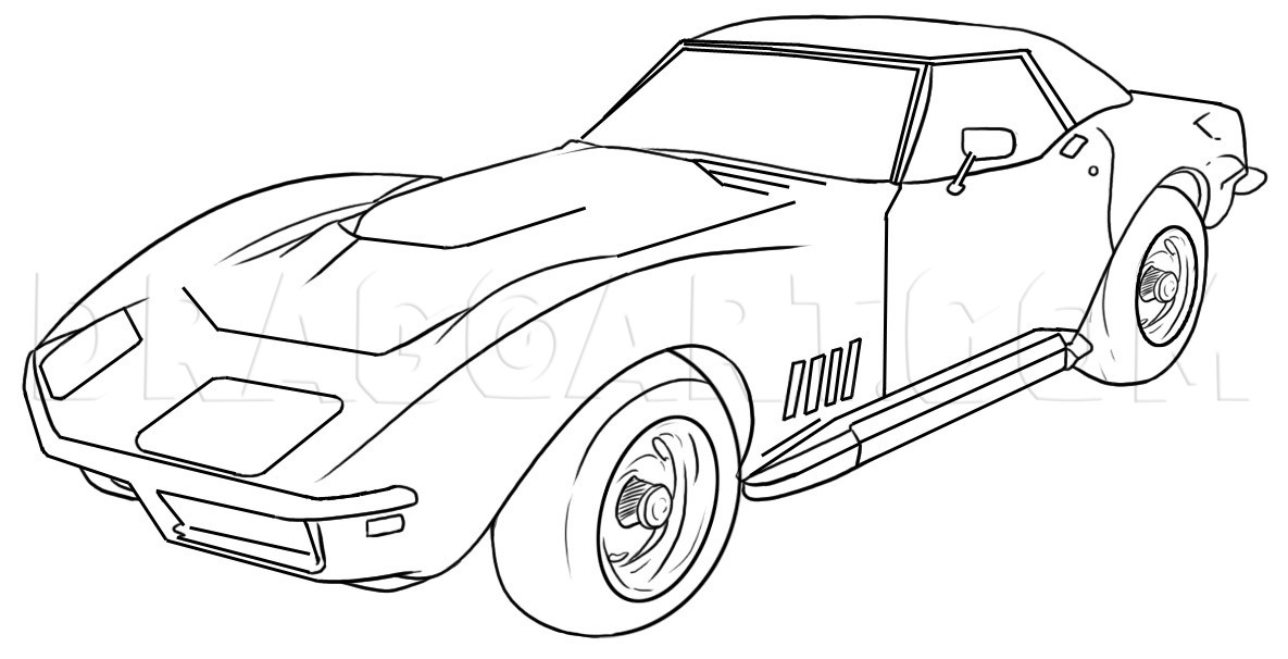 How To Draw A Vintage Car, Step by Step, Drawing Guide, by Dawn - DragoArt