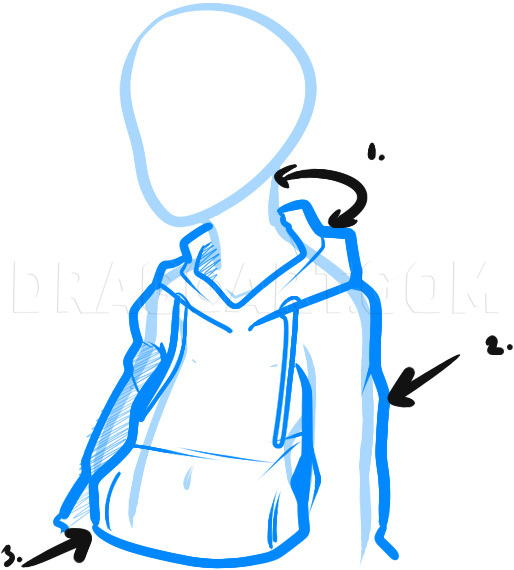 How To Draw A Hoodie Draw Hoodies Step By Step Drawing Guide By Dawn Dragoart Com