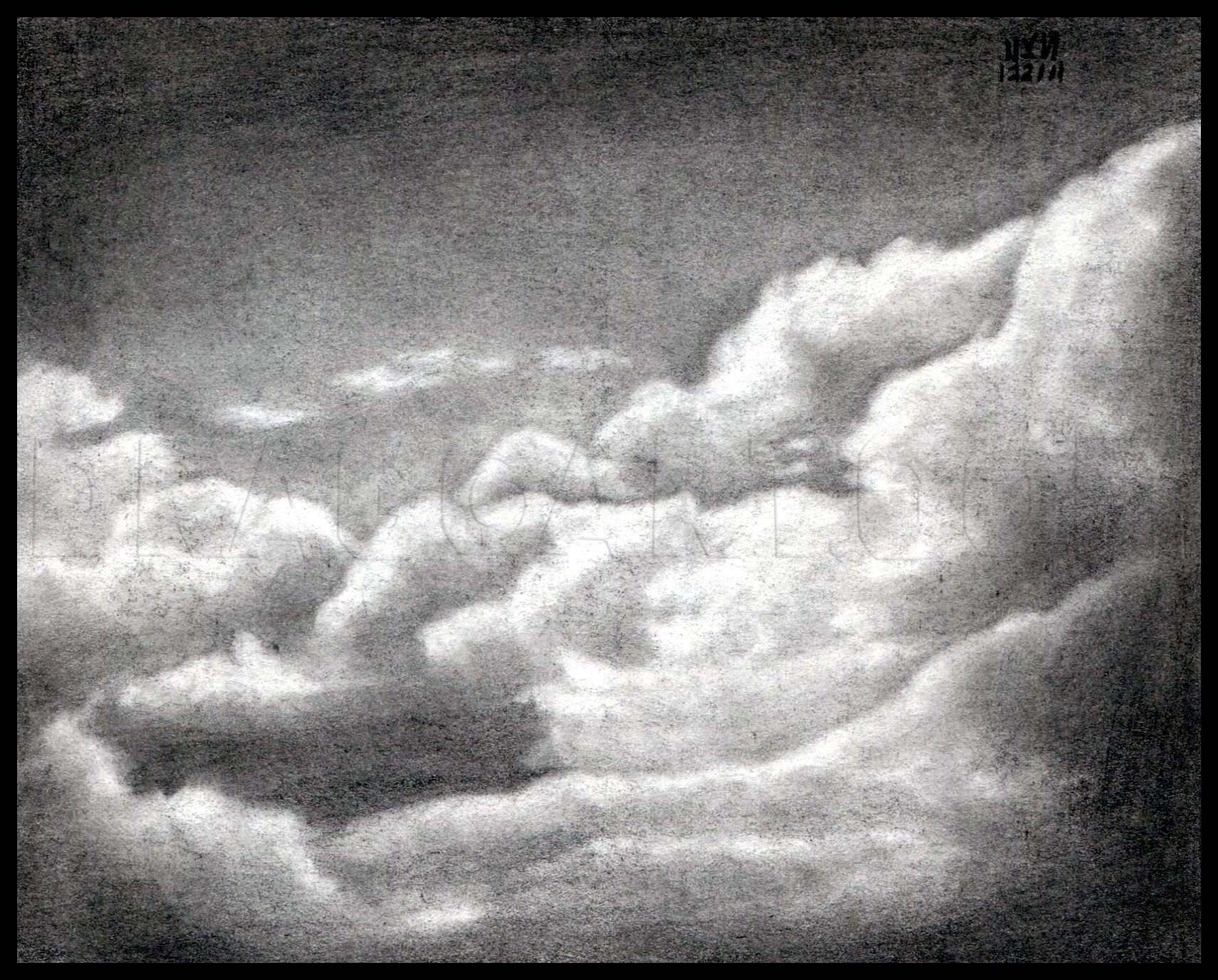 How To Draw Realistic Clouds, Draw Clouds, Step by Step, Drawing Guide