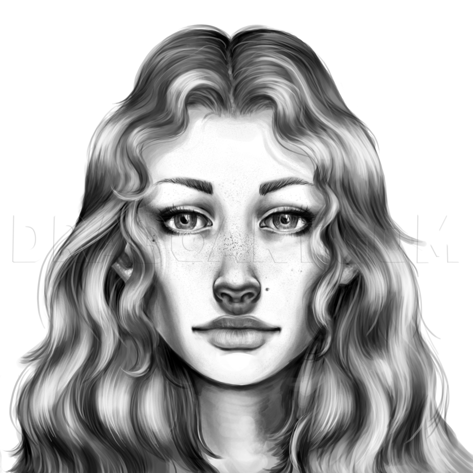 Drawing Realistic Faces : How To Draw Realistic Faces Step By Step With