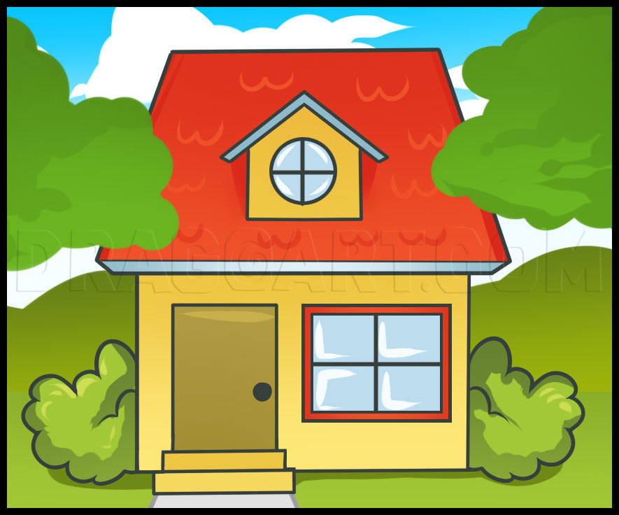 How To Draw A House For Kids Step by Step Drawing Guide 