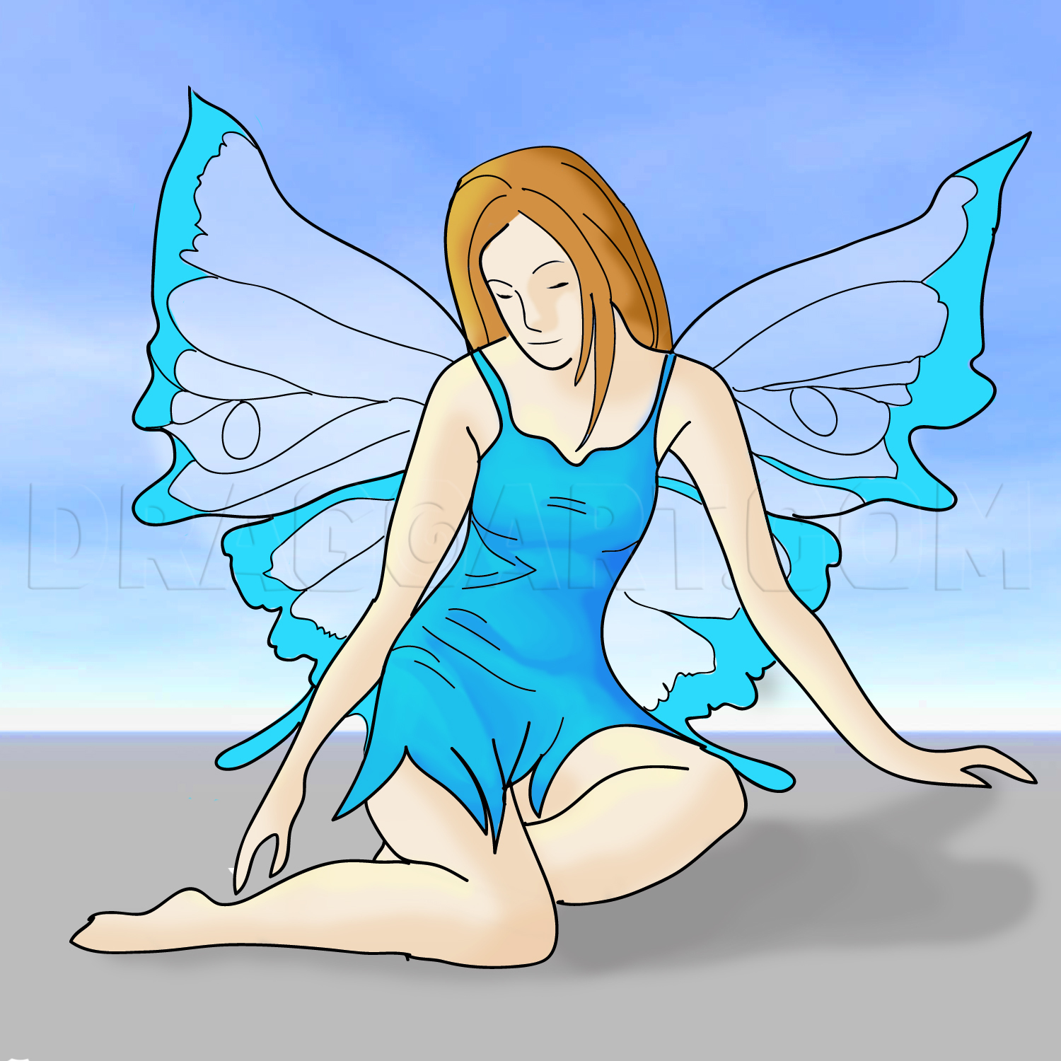 fairy wings drawing