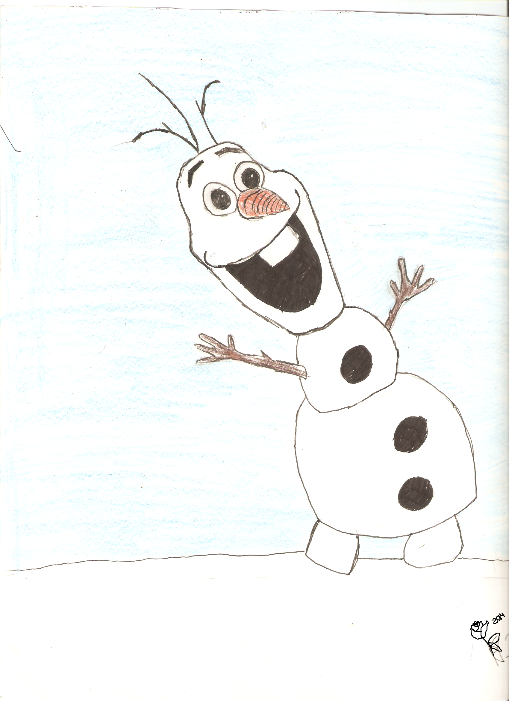 olaf drawing by katie4799 dragoart
