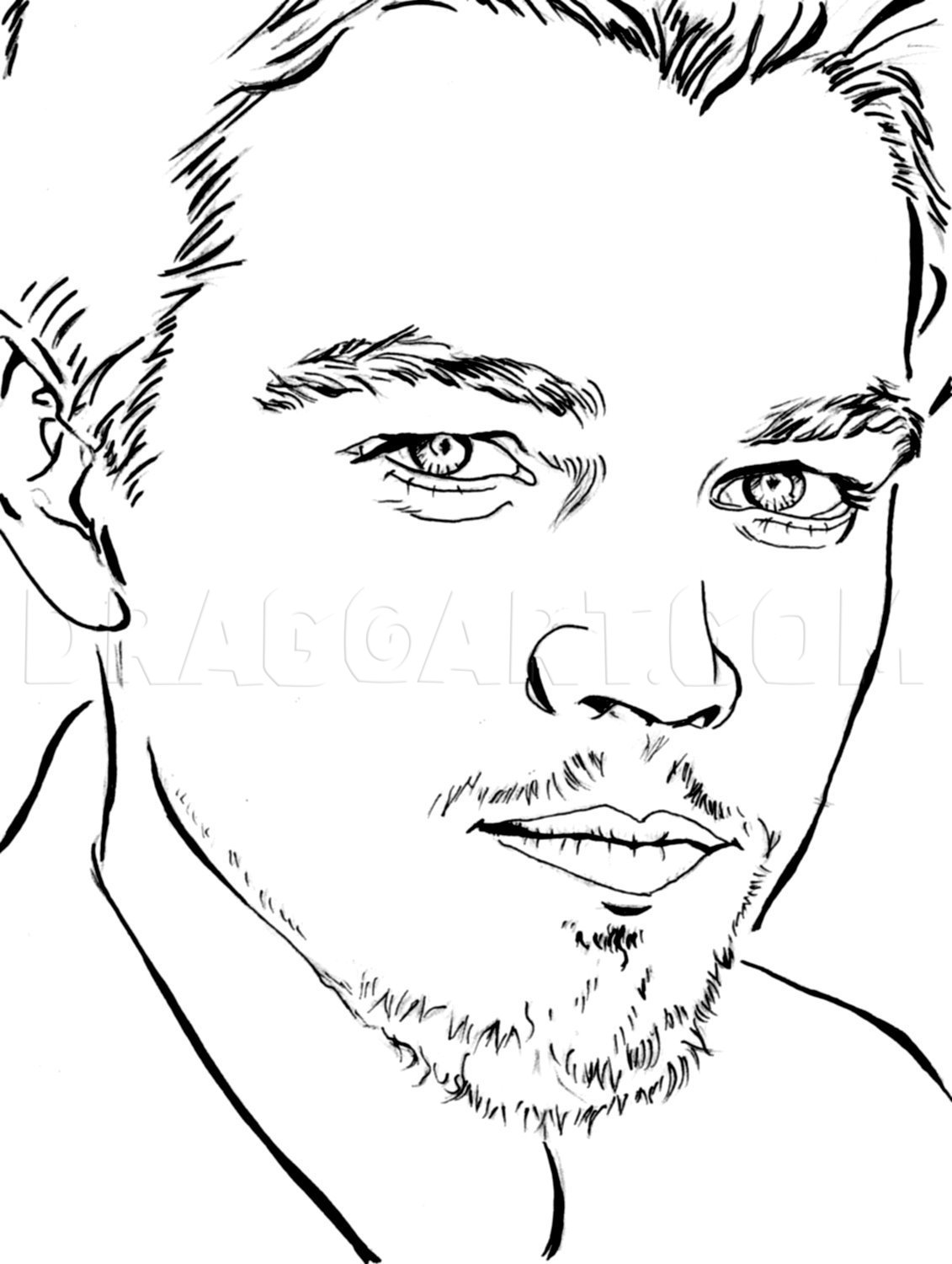 How To Draw Leonardo Dicaprio, Leonardo Dicaprio, Step by Step, Drawing