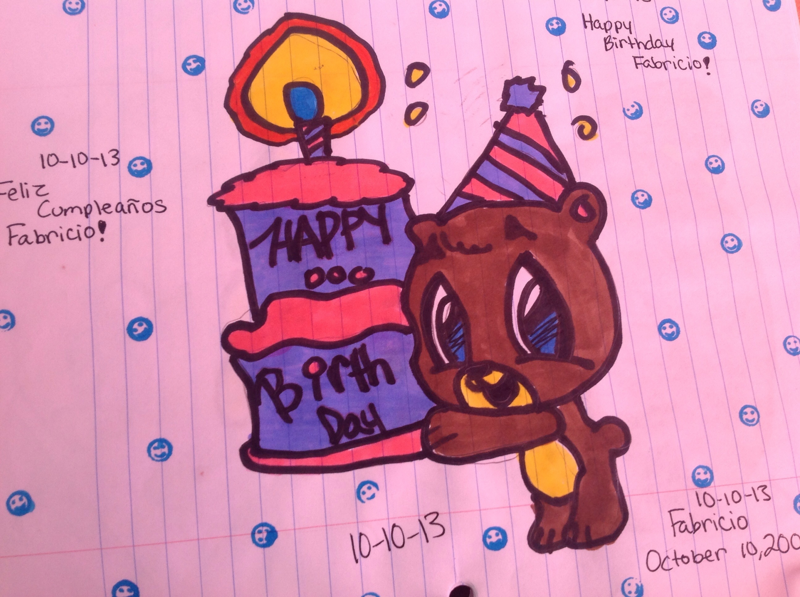 Birthday bear