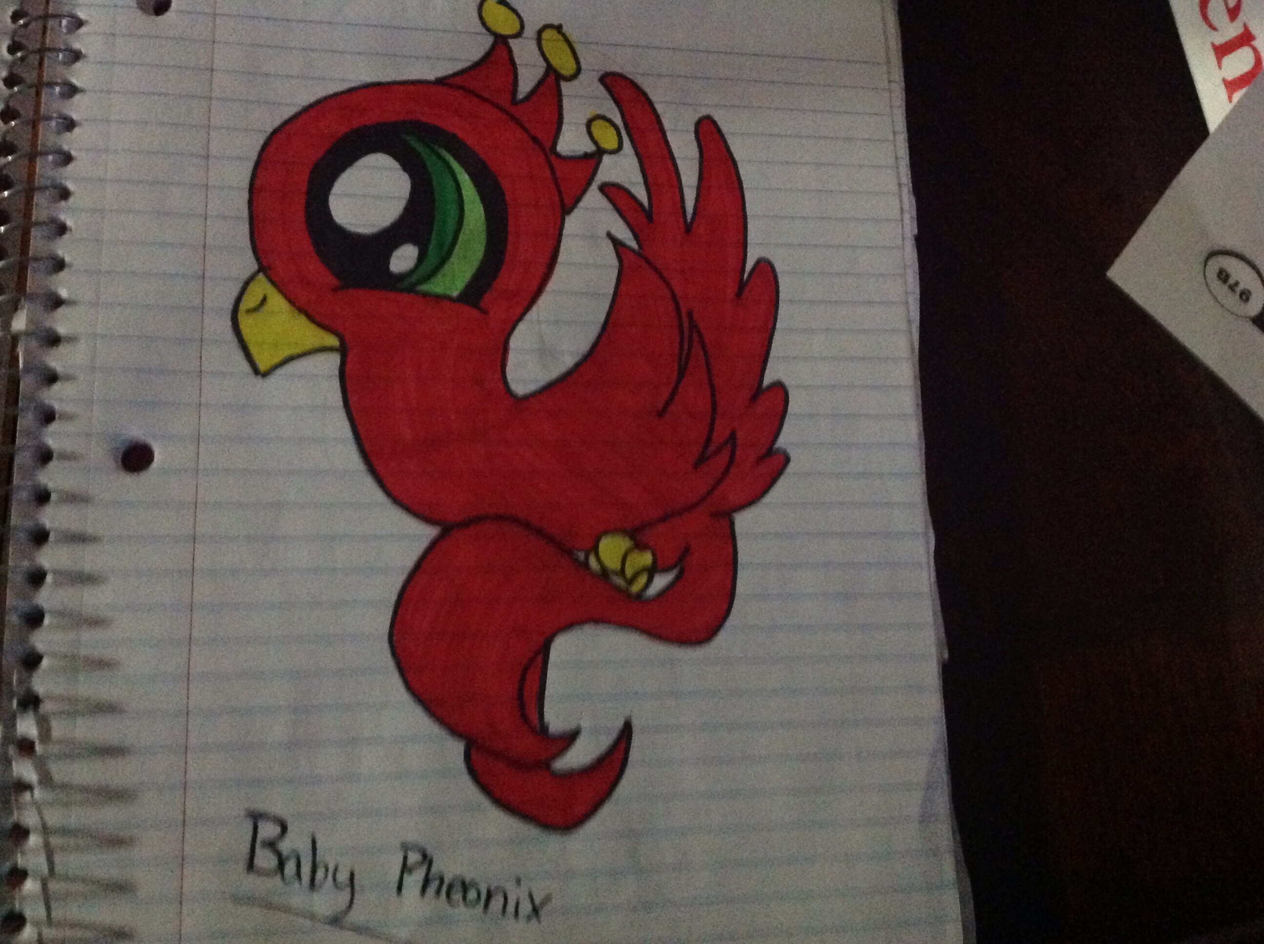 Baby Phoenix Drawing by WonderWoman31 - DragoArt