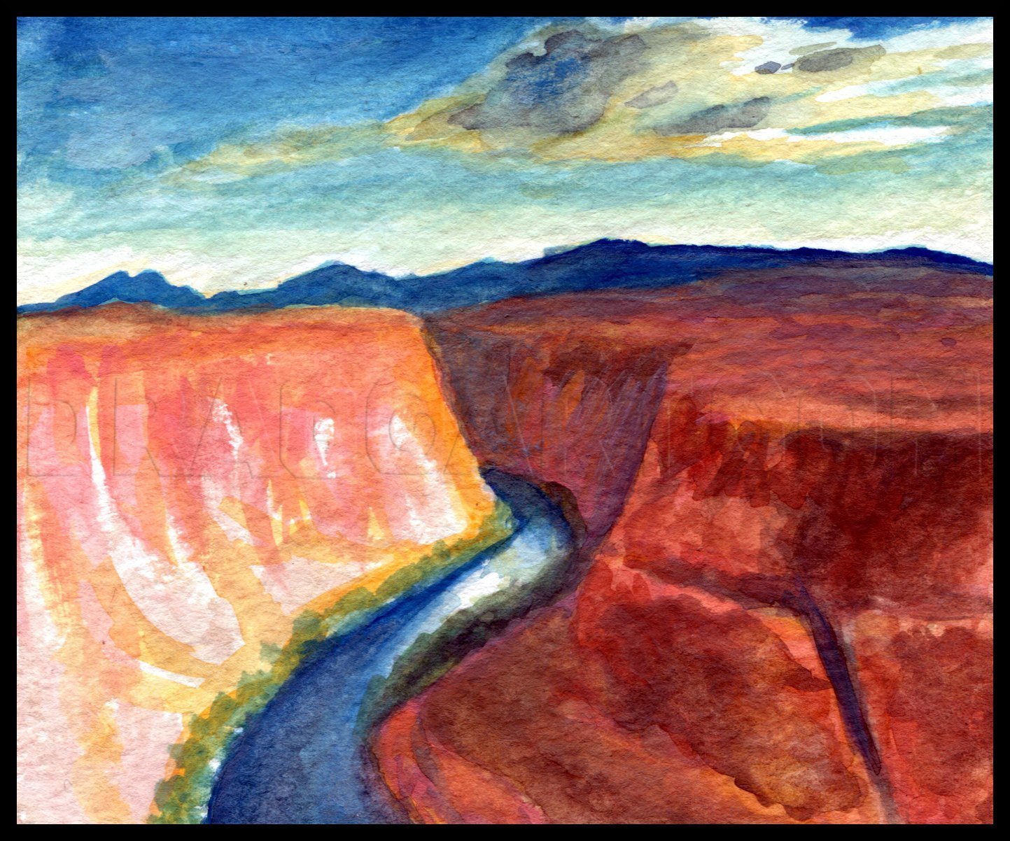 easy simple grand canyon drawing - domeoftherockpainting