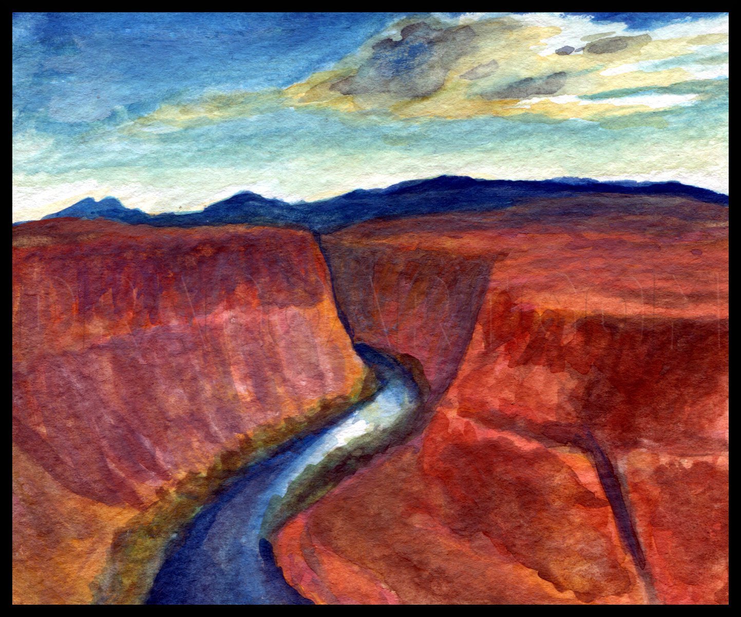 canyon drawings color