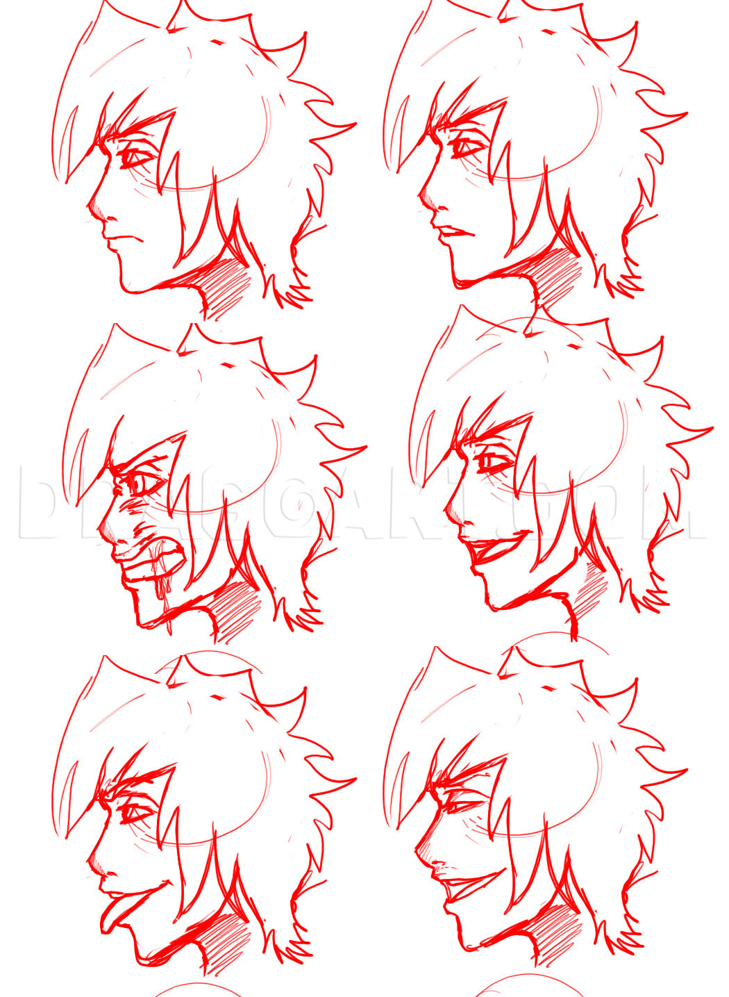 Featured image of post Anime Face Profile View Observe and compare how the different spaces of guidelines affect the resulting manga face