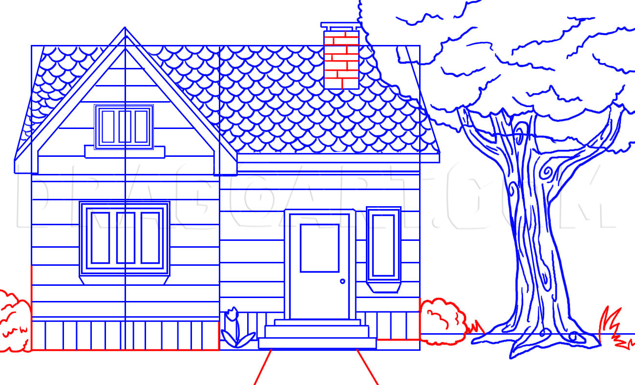 How To Draw A House by Dawn | dragoart.com