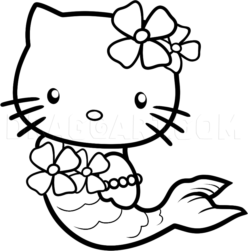 How To Draw Hello Kitty, Step by Step, Drawing Guide, by Dawn - DragoArt