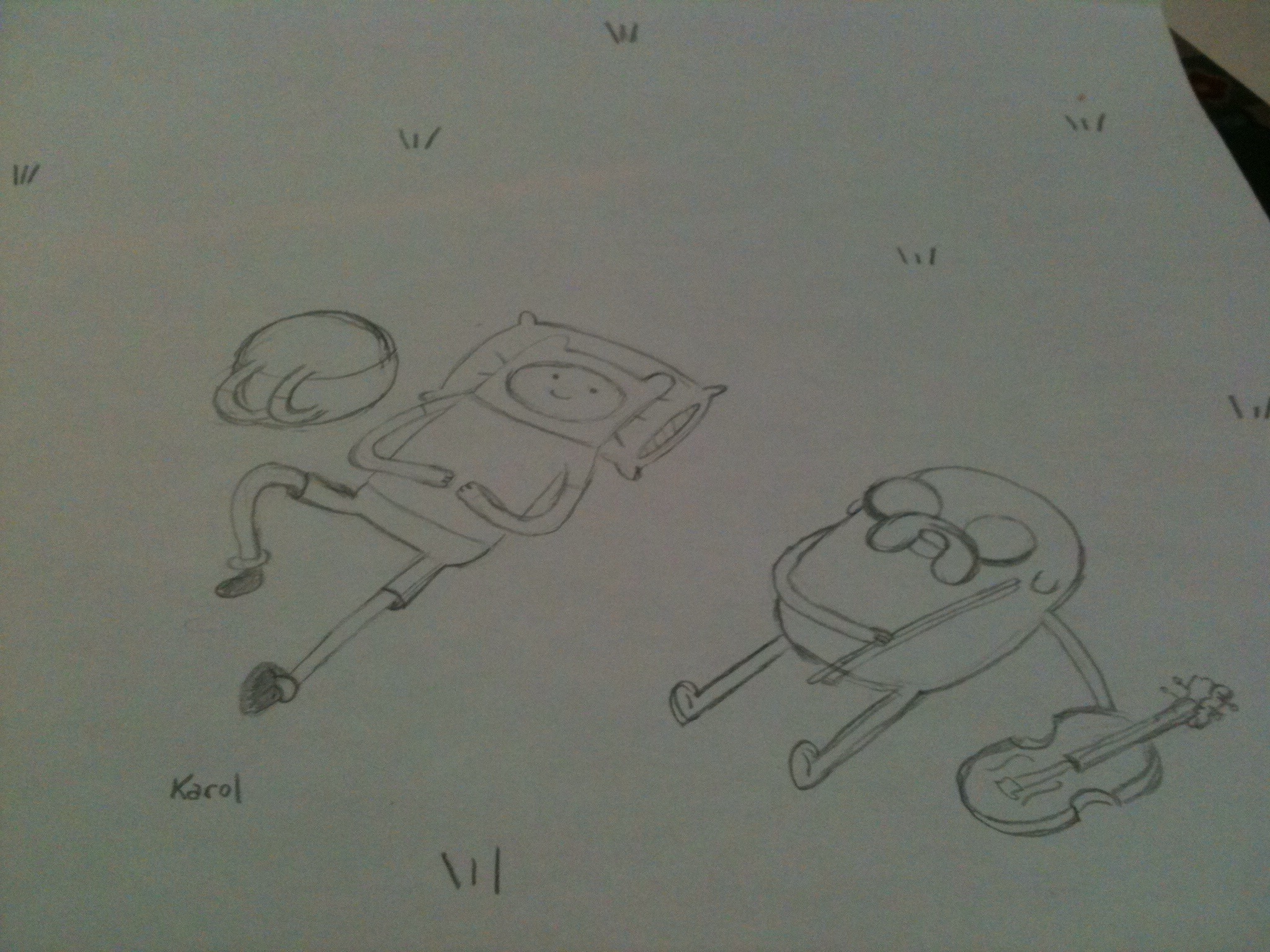 Finn And Jake Drawing By Karol Dragoart