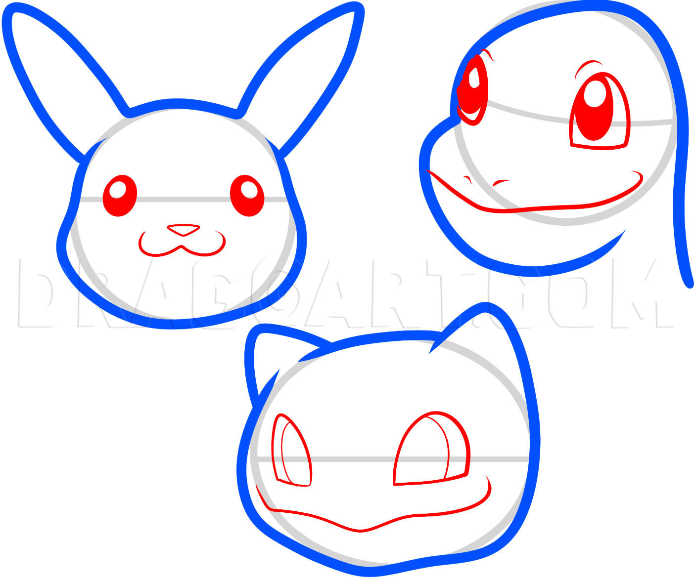 easy pokemon to draw step by step