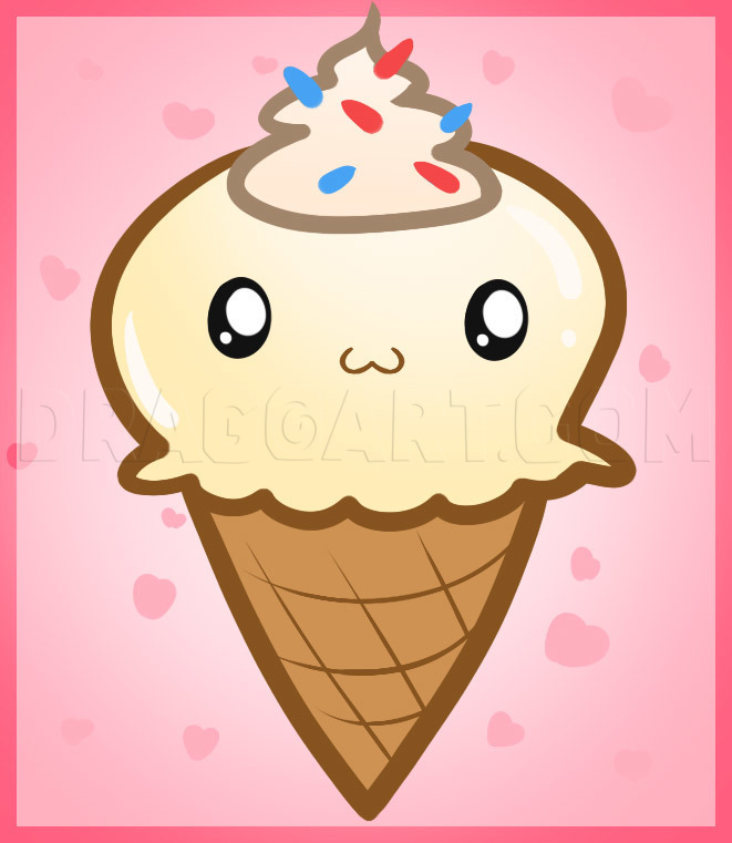 How To Draw An Ice Cream Ice Cream Step By Step Drawing Guide By Dawn Dragoart Com