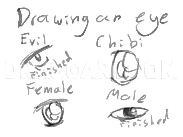 How to Draw Evil Eyes Step by Step