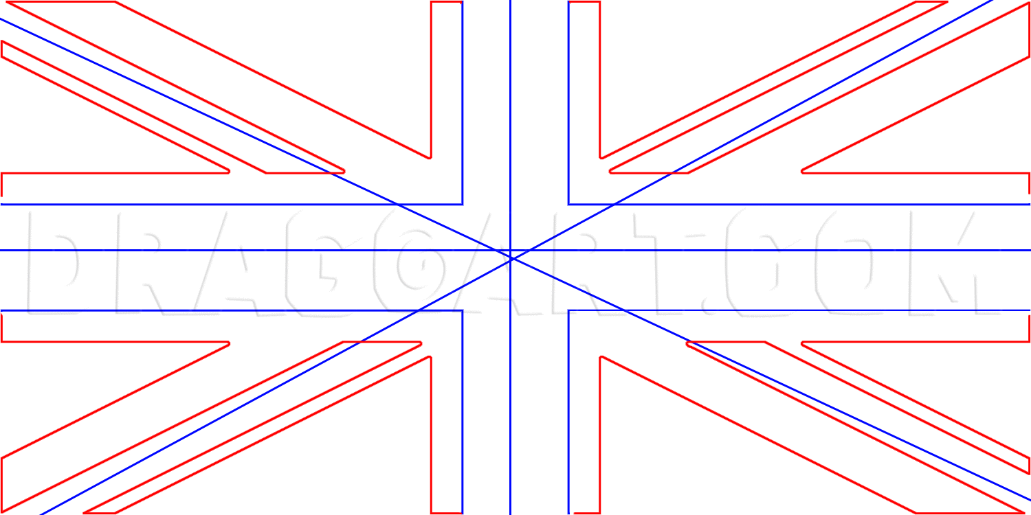 british flag drawing