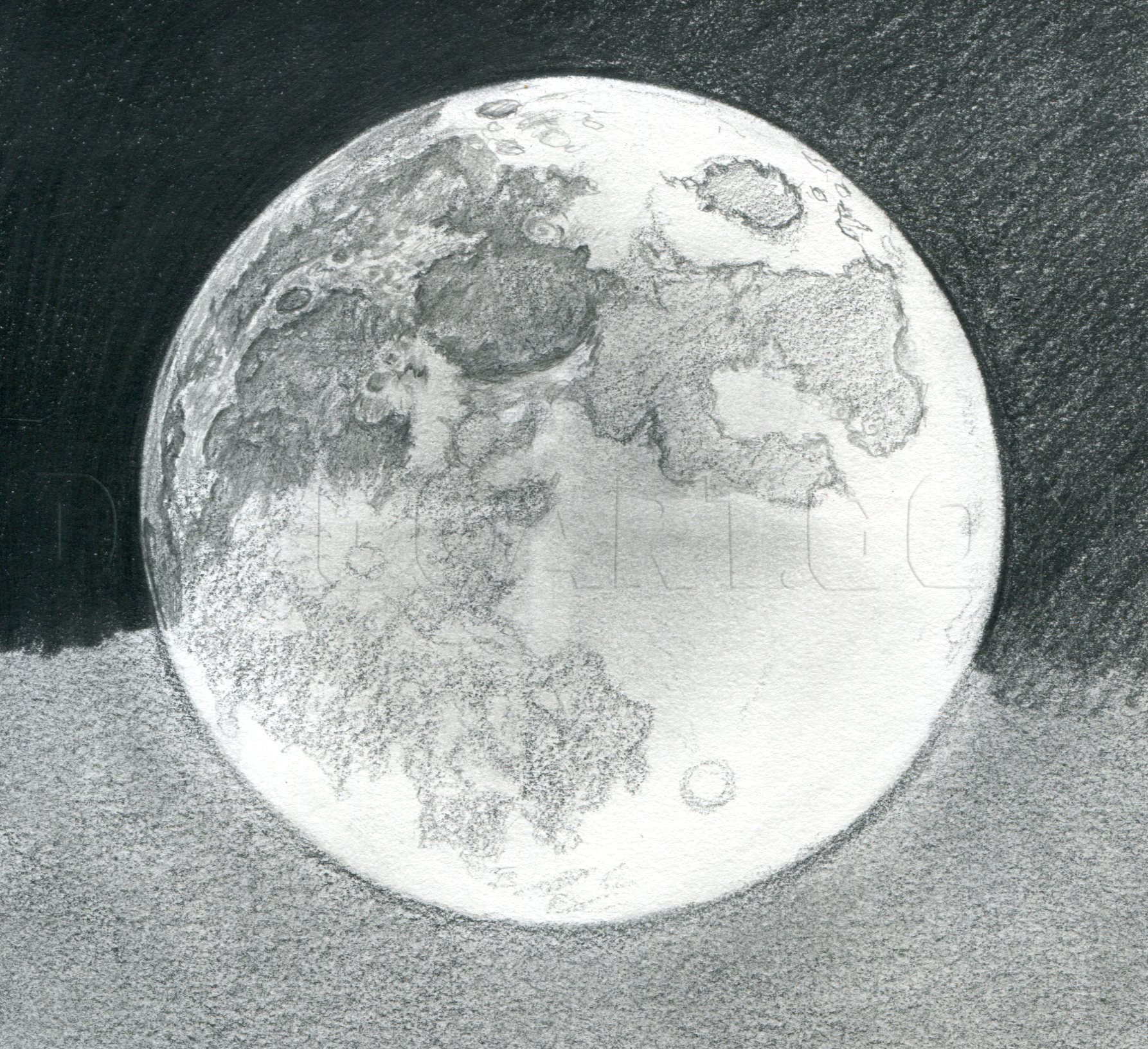 moon sketch